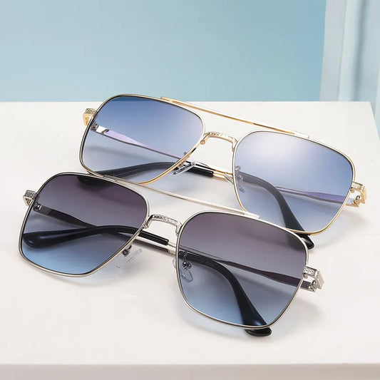 MEN'S VINTAGE METAL FRAME SUNGLASSES
