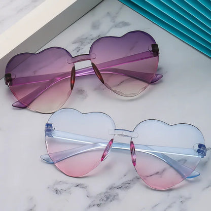 GIRL'S HEART SHAPED SUNGLASSES