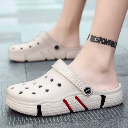 MEN’S BAOTOU NON-SLIP HOLLOW CROCS SANDALS