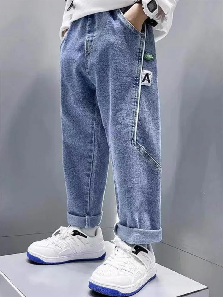 KID'S TODDLER AND AUTUMN SOILD JEANS