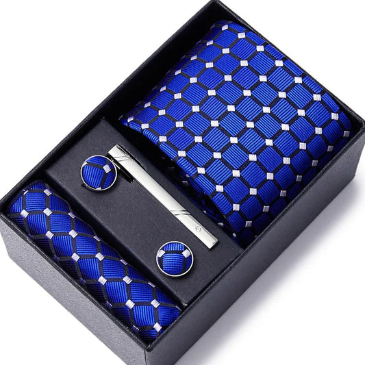 MEN'S TEI SQUARE SCARF CUFFLINKS SET