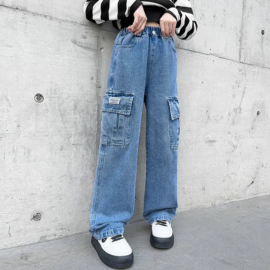GIRL'S MULTI-POCKET JEANS