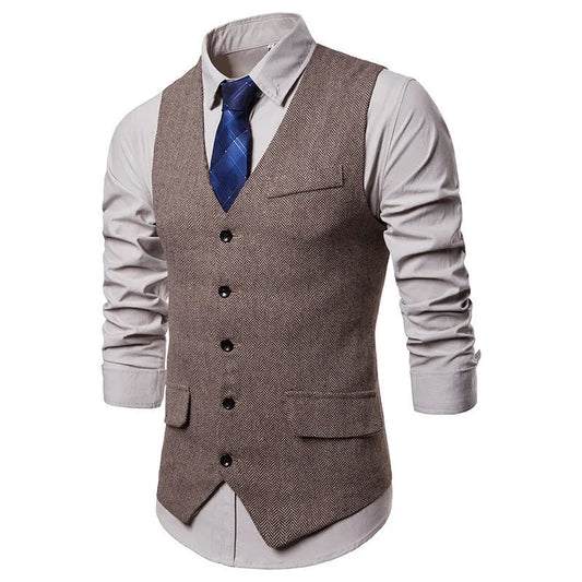 MEN'S BUSINESS PARTY SLEEVELESS VEST