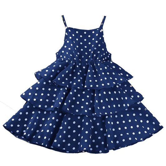 GIRL'S POLKA DOT SUSPENDER DRESS