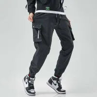 MEN'S LOOSE CARGO JOGGER JEANS