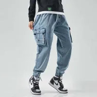 MEN'S LOOSE CARGO JOGGER JEANS