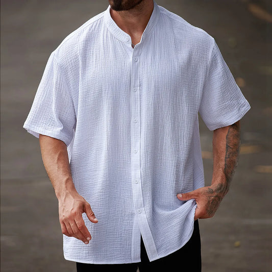 MEN'S COTTON SHORT SLEEVE SHIRT