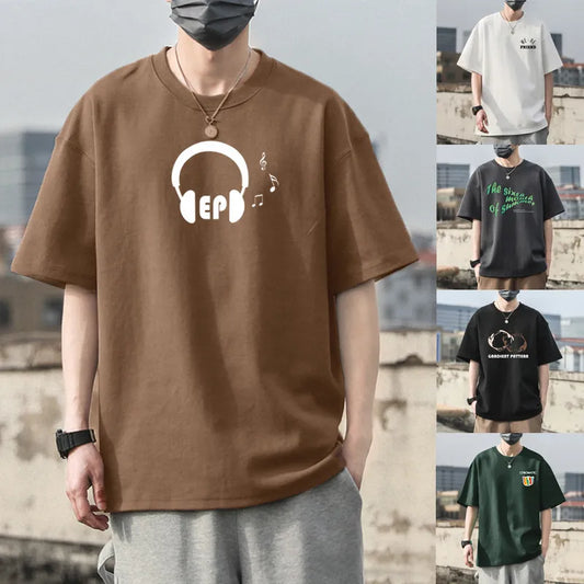 MEN'S LOOSE COTTON T-SHIRT