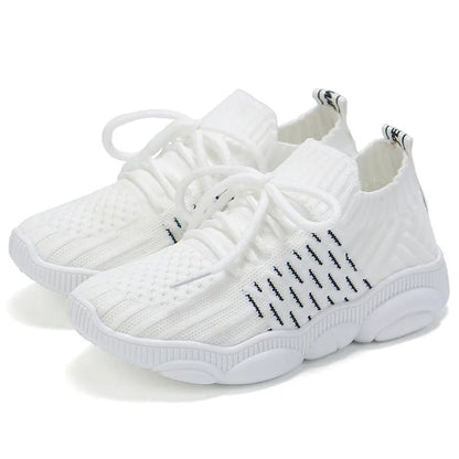 BOY'S/GIRL'S BREATHABLE COMFORT MESH KNIT SNEAKERS